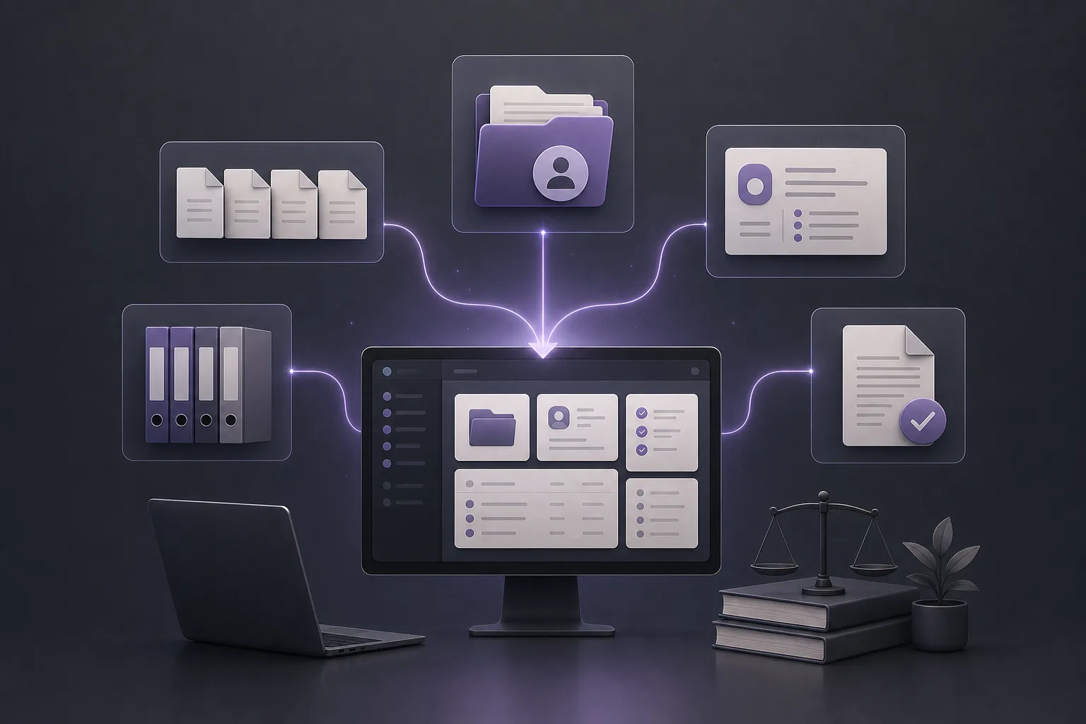OrderTech Legal للوصول إلى مستندات القضية من مساحة عمل موحّدة عند الرد على طلب داخلي