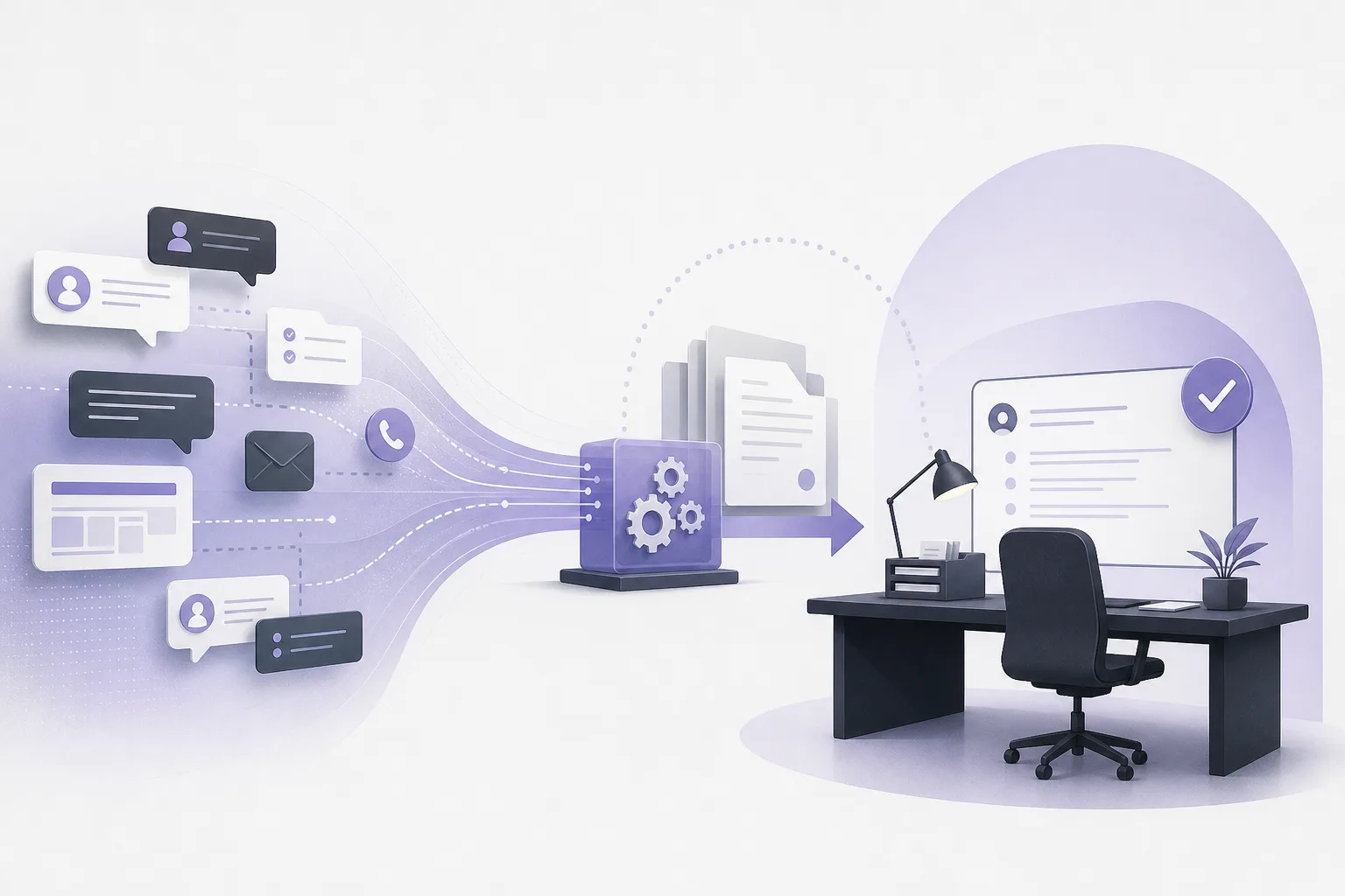 كيف يساعد OrderTech Legal المكتب القانوني في تمييز محادثات العملاء التي تحتاج إلى تدخل بشري قبل متابعة الرد؟
