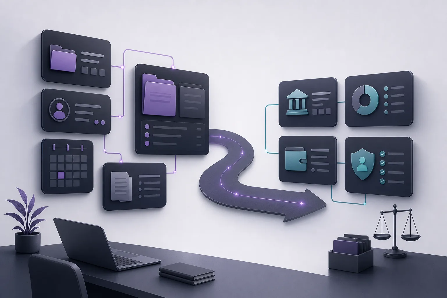 OrderTech Legal لتحديث صلاحيات الموظف عند انتقاله بين مهام المكتب
