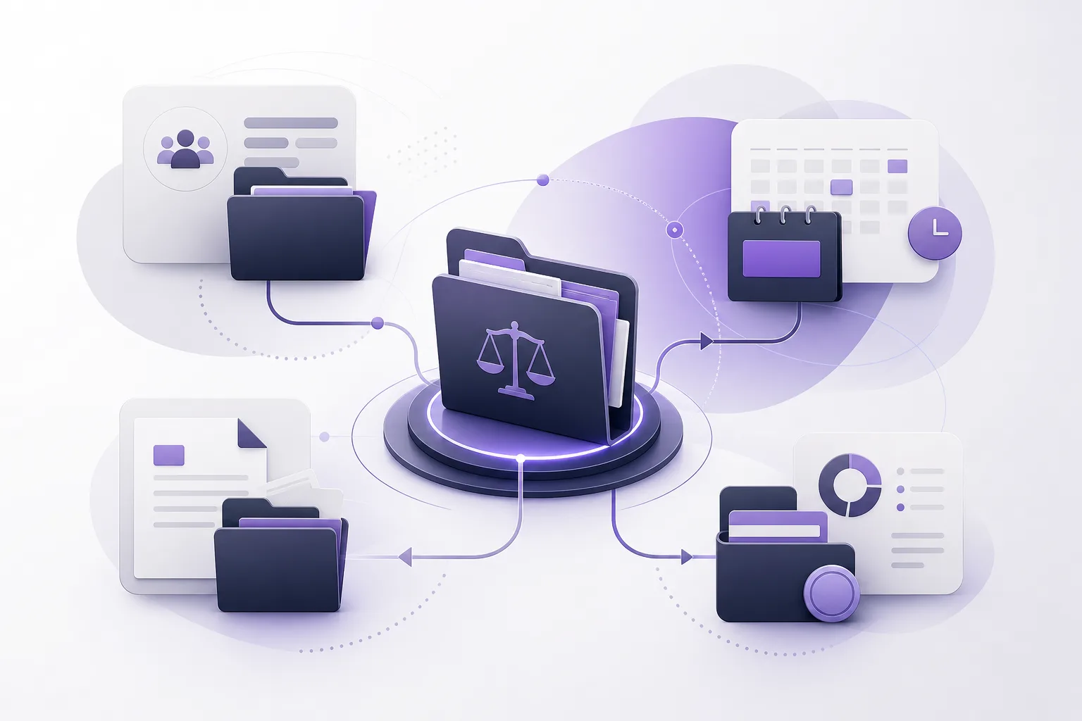 OrderTech Legal: كيف يساعد فريق المكتب في ربط المستندات الواردة بملف العميل قبل متابعة القضية؟