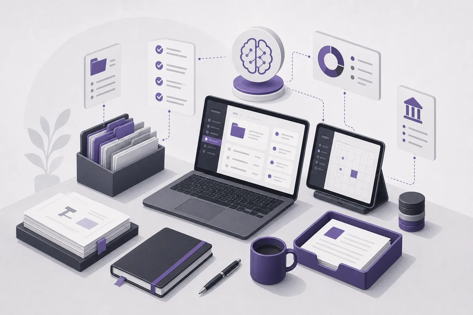 OrderTech Legal للتحقق من جاهزية مساعد المكتب قبل تلخيص ملف القضية أو إعداد مسودة