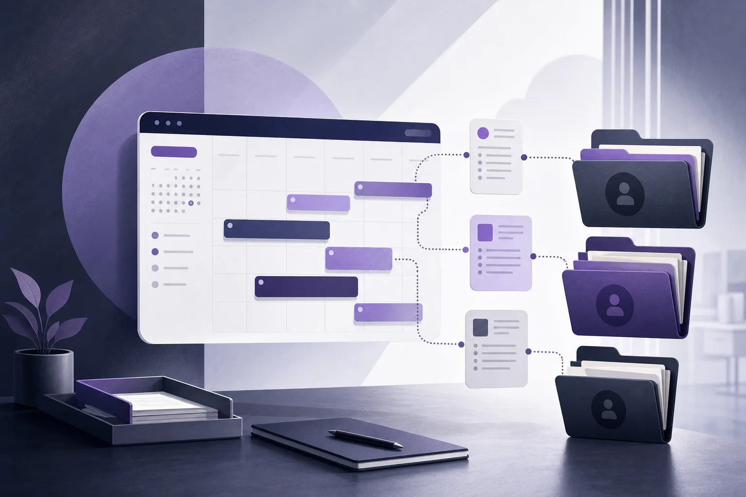 OrderTech Legal لتقليل تضارب مواعيد المحامين المرتبطة بملفات القضايا
